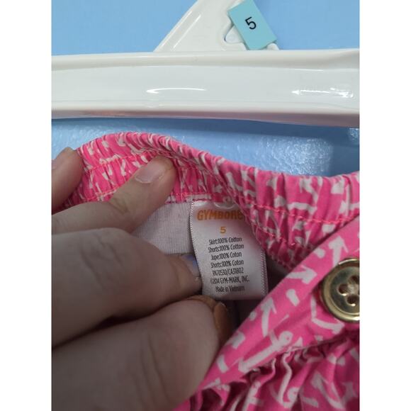 Gymboree Pink And Blue Anchor Skort Size 5 - Picture 3 of 3